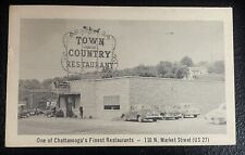 Chattanooga TN Town & County Restaurant 1950s Linen Postcard picture