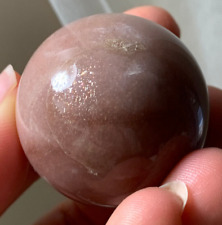 BEAUTIFUL RARE ROSE GOLD MOONSTONE SUNSTONE MOONSTONE POLISHED CRYSTAL SPHERE *2 picture