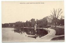 Newton Centre MA Crystal Lake Postcard Massachusetts picture