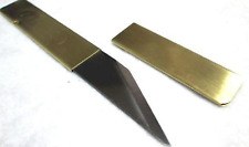 Right Hand Craft Pocket Wood Carving Japanese Kiridashi Knife Brass Japan Import picture