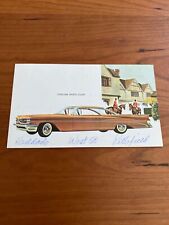 Vintage 1959 Catalina Sports Coupe Postcard Pittsfield MA Dealer Pontiac picture