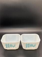 Pyrex 501 AMISH 1 1/2 CUP  Refrigerator Dish Set of 2 No Lids VTG picture