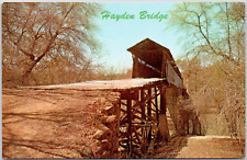 Hayden Covered Bridge Alabama Black Warrior River Locust Fork Vintage Postcard picture