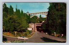 Portland OR-Oregon, Modern Highways Connecting Areas, Vintage Souvenir Postcard picture