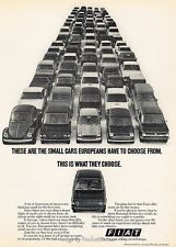 1974 Fiat 128 Beetle Mini Cooper - Original Advertisement Print Art Car Ad J647 picture