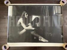 Vintage Brunette Women & Mirror Artful Pose Large Format B&W Photo Print 2 Kodak picture
