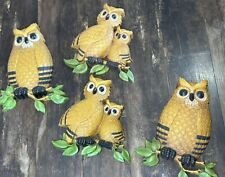 Vintage Homeco Family of Owls Hanging Wall Decor picture