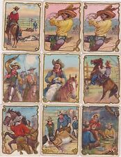 AFFORDABLE 1910 Hassan Cigarette Cowboy PICK ONE CARD OR MORE Nice color picture