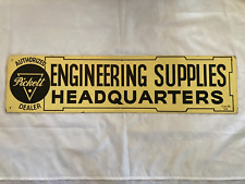 Rare Vintage Sign: Authorized Pickett Dealer / Engineering Supplies Headquarters picture