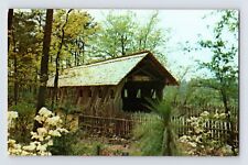 Postcard Alabama Gadsden AL Noccalula Covered Bridge 1970s Unposted Chrome picture