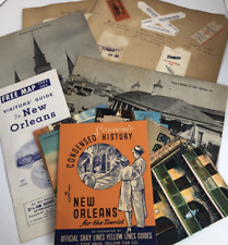 1940s Souvenir Postcards AWESOME personal notes mementos travel New Orleans LOT picture
