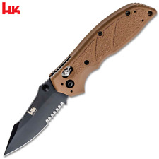 HK Knives by Hogue Exemplar 154CM Black Combo Blade FDE G10 Handles 54153 picture