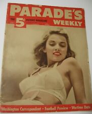1942 Parade's Weekly Magazine Sept. 12, Vol. 1, no. 17 issue Bees, Football WW2 picture