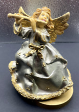 *Vintage* Beautiful Musical Angel w/ Flute Figurine*See Video in Listing picture