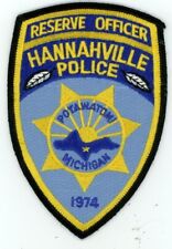 MICHIGAN MI HANNAHVILLE POLICE RESERVE NICE SHOULDER PATCH SHERIFF picture