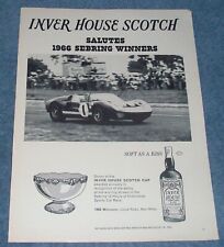 1966 Inver House Scotch Whiskey Vintage Ford GT40 Racing Ad  picture