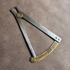 VINTAGE BRASS & STEEL WATCHMAKERS JEWELLERY THICKNESS GAUGE CALIPER TOOL picture