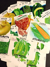 Lot of 26 Vintage 1960's-70's VEGETABLE SEED PACKETS  Lone Star Seed Co. EMPTY picture