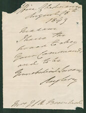 Henry Paget, 1st Marquess of Anglesey SIGNED AUTOGRAPHED Letter ALS 1849 picture