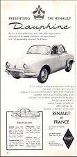 1956 Renault Dauphine 4 Door Sedan Has a Mille Miglia Pedigree Vintage Print Ad picture
