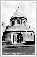 postcard RPPC Real Photo The Round Church Cambridge England B3 picture