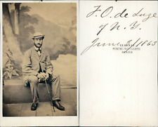 Vuagnat, Geneva, OJ de Luze of New York, June 3, 1863 Vintage CDV Albumen Card picture