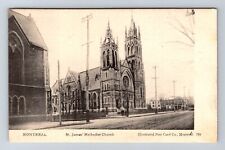 Montreal Quebec-Canada, St James Methodist Church, Religion, Vintage Postcard picture
