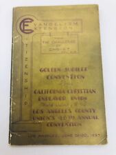 VTG 1937 California Christian Endeavor Union Golden Jubilee Convention program picture