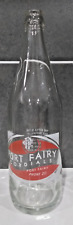 1970 PORT FAIRY CORDIAL Drink Lemonade Pyro Ceramic label Bottle Vintage 26Fl oz picture