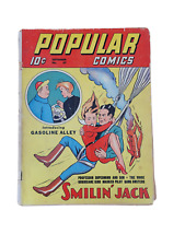 POPULAR COMICS #67 - SMILIN' JACK Golden Age - DELL COMICS 1941 Rare/HTF GD+ RAW picture