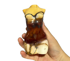1LB 4.7'' Natural Mookaite Jasper Woman Lady Body Quartz Crystal Figurine Carved picture