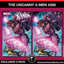[2 PACK] UNCANNY X-MEN #266 FACSIMILE EDITION UNKNOWN COMICS TYLER KIRKHAM VAR ( picture