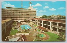 Vintage Postcard 1961 El Tropicano Motor Hotel San Antonio Texas Pool View picture