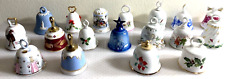 VTG Mini Porcelain Bell International Collection Lot of 18 picture