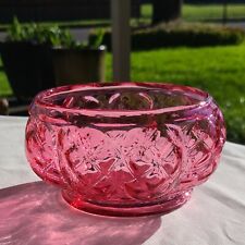 Vintage Bright Warm Pink Textured Bumpy Bubble Candy Dish Bowl  Fenton?? picture