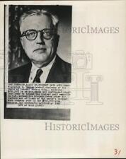 1963 Press Photo General Motors board chair Frederick Donner in Detroit picture