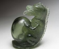 Miraculous Masterpiece Gem Moldavite Dragon Bubble Sculpture Elite Quality picture