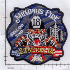 Tennessee - Memphis Station 18 TN Fire Dept Patch - Highland Strip Tiger picture