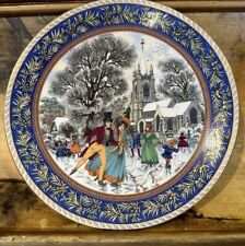 royal worcester Plate Vintage Cabinet Christmas Day  Past Series Number 2 picture