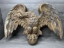 Burwood Products Molded Eagle Wall Decor. # 4256 Large 24.5 in Span Vintage picture