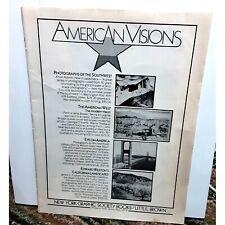 1985 New York Graphic Society American Visions Original Print Ad picture