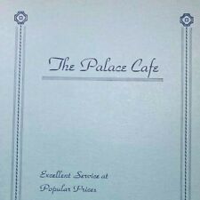 Vintage The Palace Cafe Menu Fort MacLeod Alberta AB Canada picture
