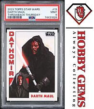 DARTH MAUL PSA 9 2023 Topps Star Wars Throwback Thursday TBT #13 C4 picture