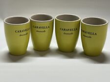 4 Caravella Italian Italy Limoncello Liqueur Double Shot Glass Ceramic Fast ship picture
