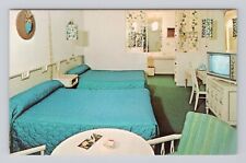 Postcard Space Age Lodge Anaheim California Room View TV On Best Western Motels picture