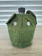 WWII US Army Canteen Complete-RARE Flat Top Cap. Can Dated 1942, Original issue picture