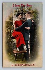 I love the boys in Cincinnatus New York Postcard Series no 540 Lovers picture