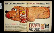 1963 Ken-l Ration Dog Food Liver Flavor Added Vintage Print Ad 016362 picture