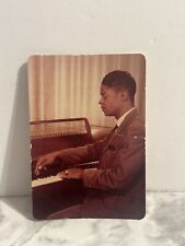 Vintage Photo Snapshot Of African American Man Playing Piano 1960s picture
