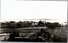 RPPC View Overlooking Harborside ME Vintage Postcard B21 picture
